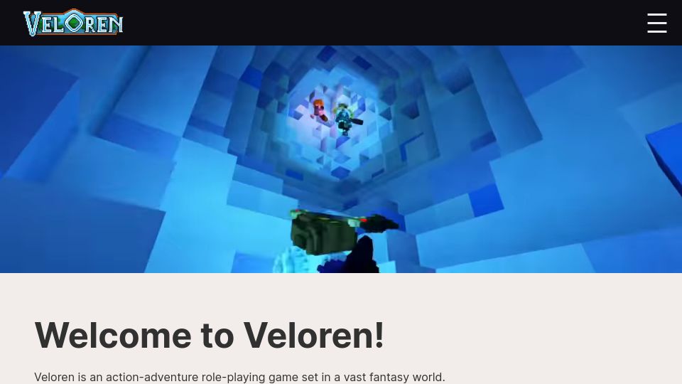 Screenshot of veloren.net: Veloren – Voxel action-adventure role-playing