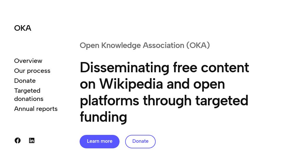 Screenshot of oka.wiki: Oka.wiki