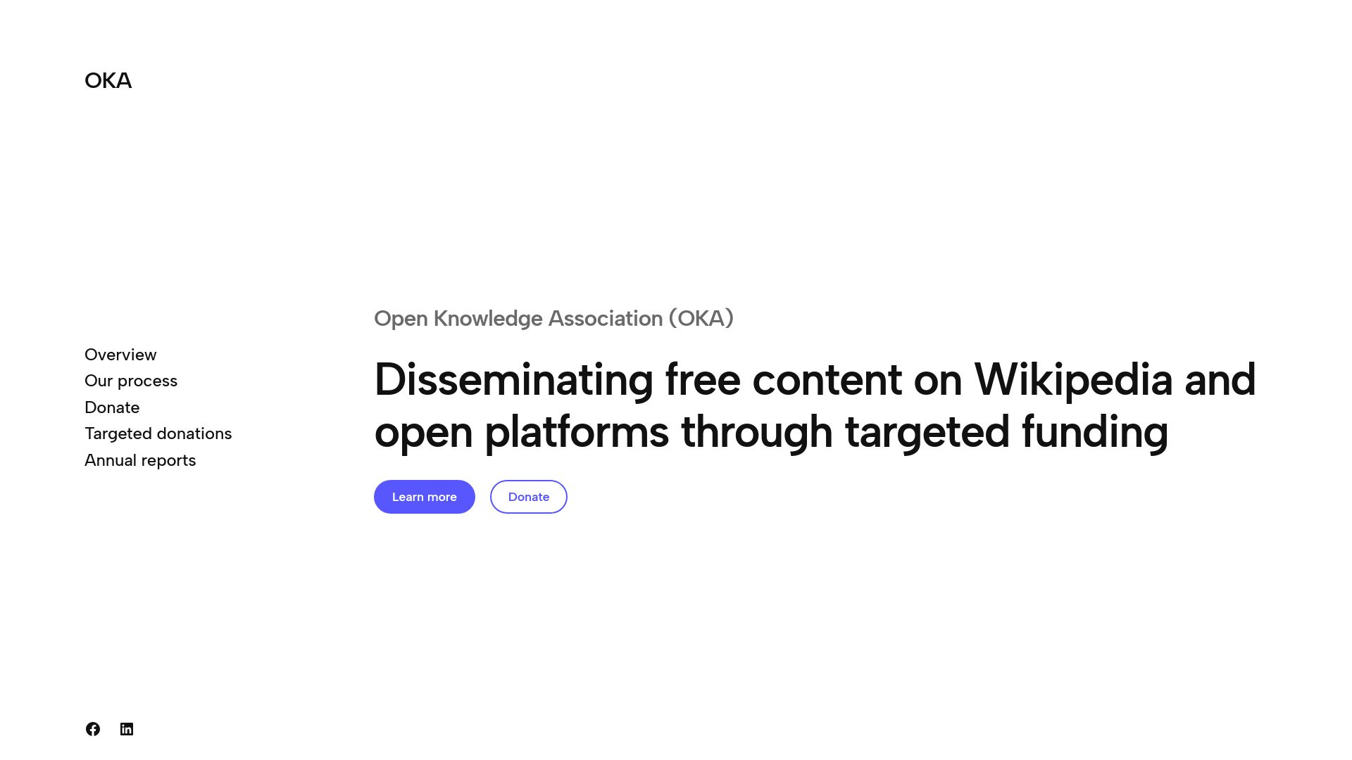 Screenshot of oka.wiki: Oka.wiki