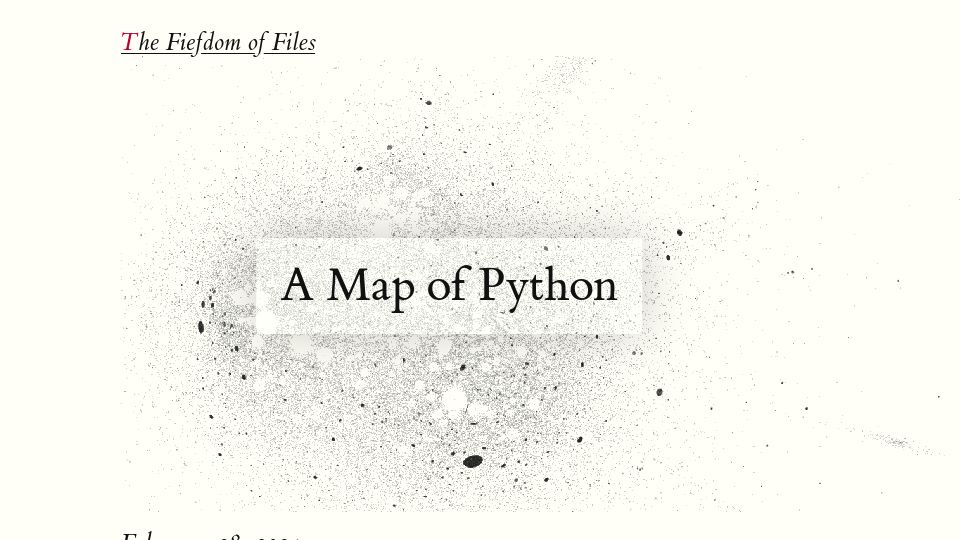 Screenshot of fi-le.net: A Map of Python