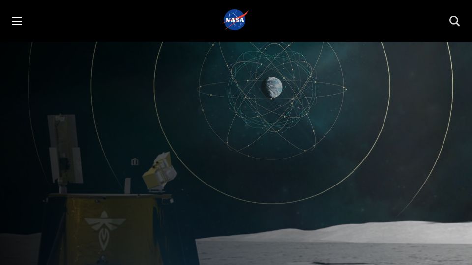 Screenshot of nasa.gov: NASA Successfully Acquires GPS Signals on Moon