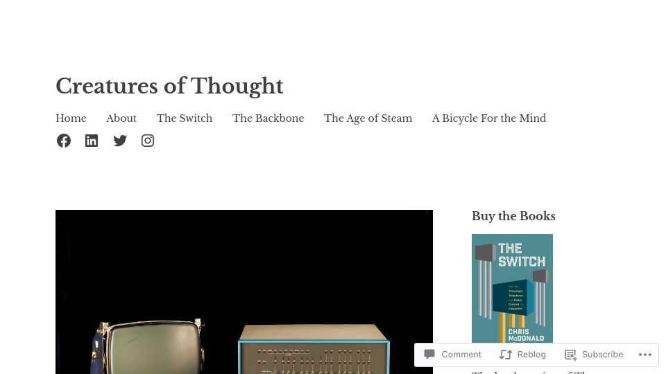 Screenshot of technicshistory.com: From ACS to Altair: The Rise of the Hobby Computer
