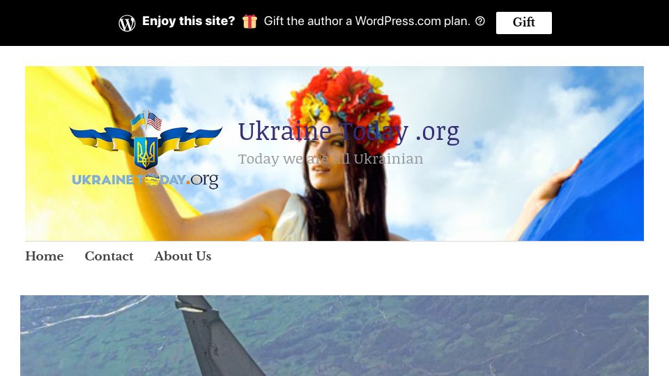Screenshot of ukrainetoday.org: US Ends Support For Ukrainian F-16s