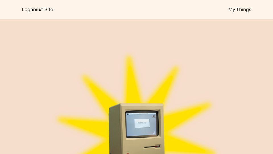 Screenshot of loganius.org: I bought a Mac