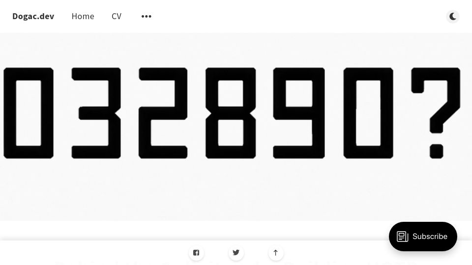 Screenshot of blog.dogac.dev: Behind the 6-digit code: Building HOTP and TOTP from scratch