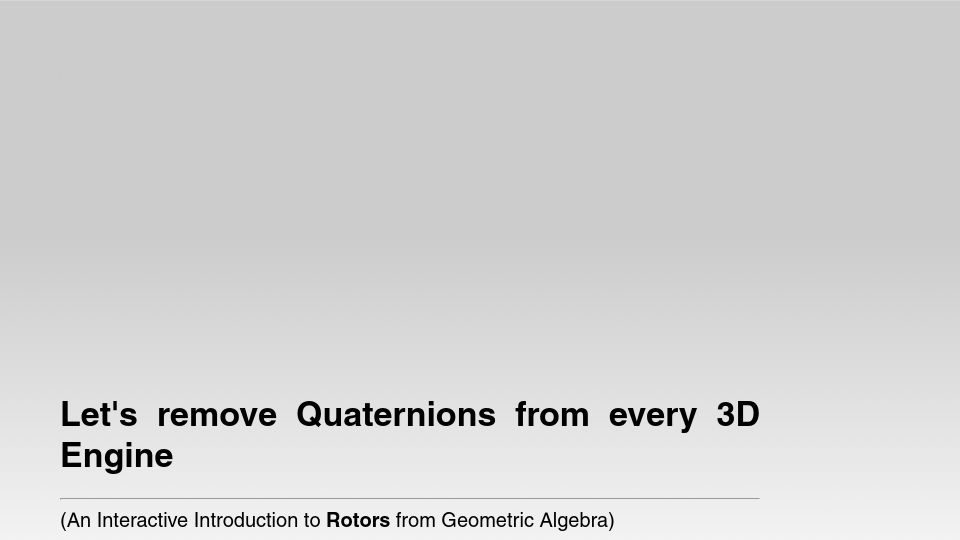 Screenshot of marctenbosch.com: An interactive introduction to rotors from geometric algebra (2018)