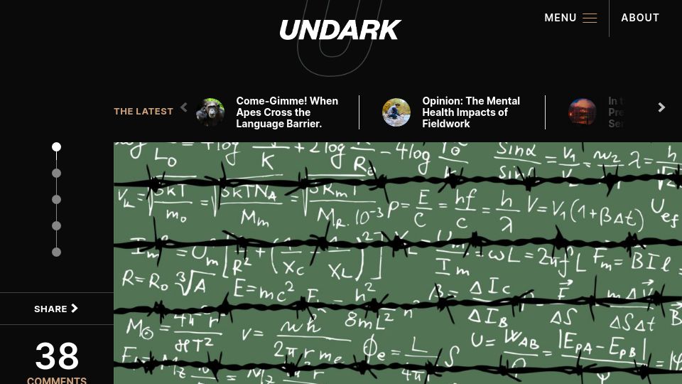 Screenshot of undark.org: A Math Lesson From Hitler’s Germany (2017)