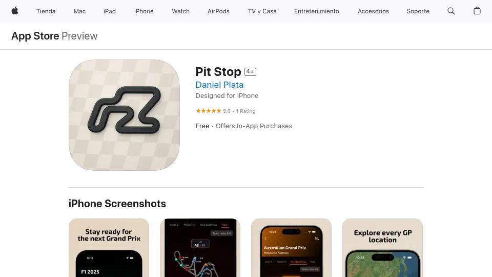 Screenshot of apps.apple.com: How I created a real-time F1 circuit tracker that updates every second on iOS
