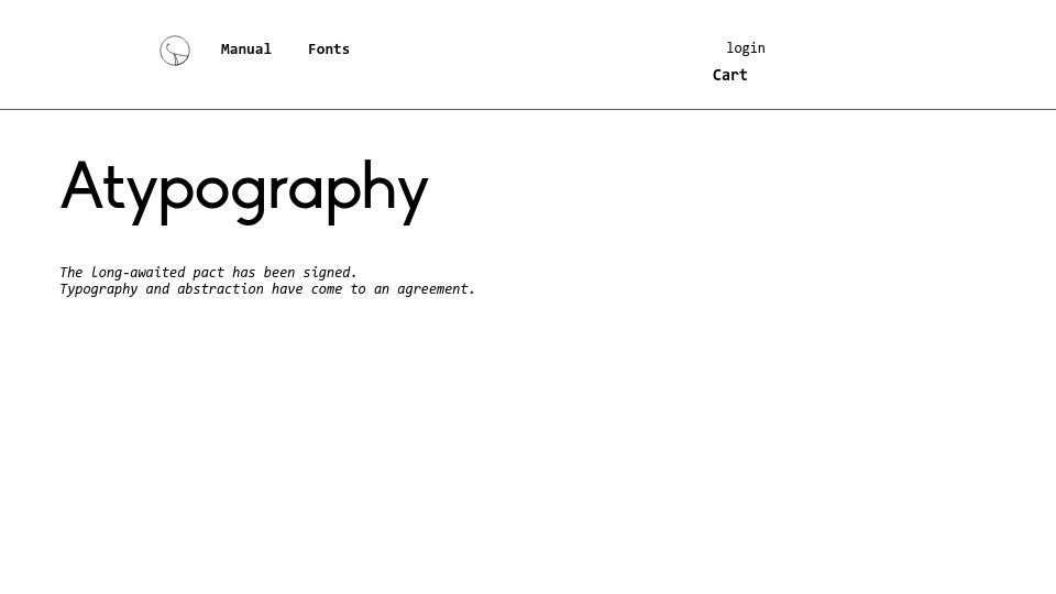 Screenshot of atypography.com: Atypography – Art Movement Introduction