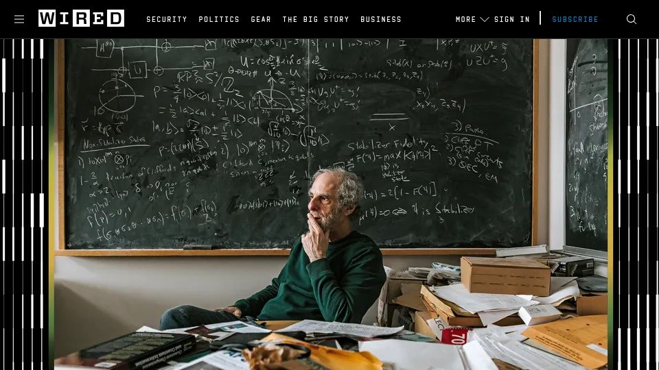 Screenshot of wired.com: Inside ArXiv