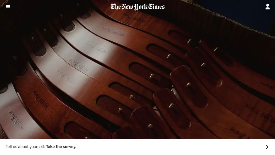 Screenshot of nytimes.com: A Small Violin Part Highlights Bigger Problems for the Global Economy