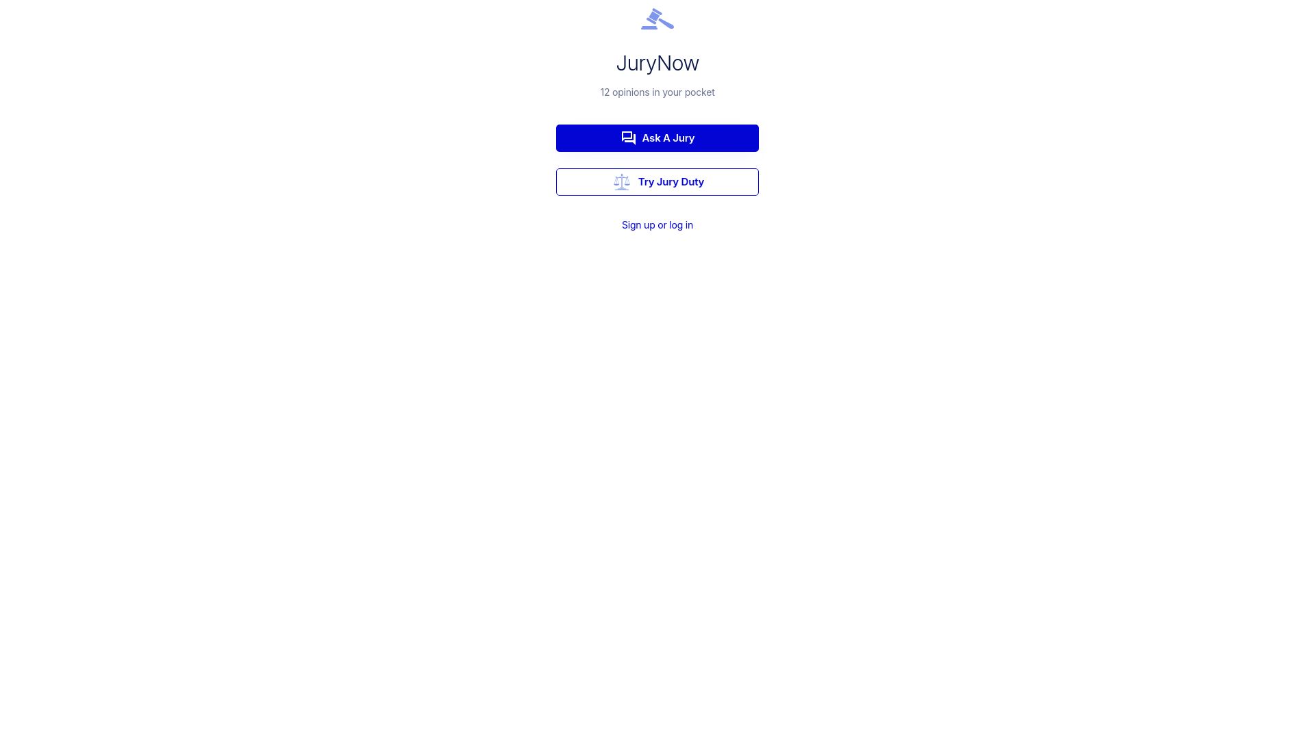 Screenshot of jurynow.app: Show HN: JuryNow – Get an anonymous instant verdict from 12 real people