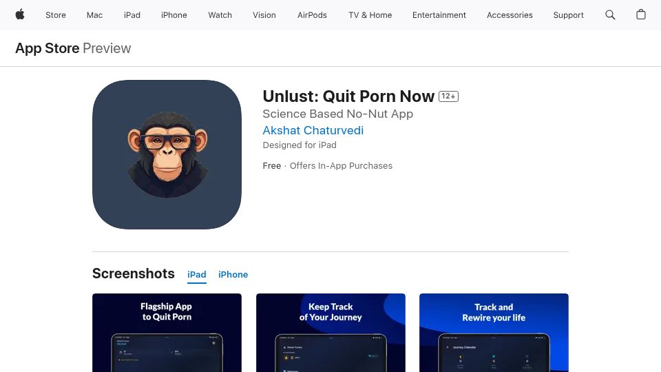 Screenshot of unlustapp.com: Show HN: My Porn addiction quitting app got 600 downloads and $218 in a week