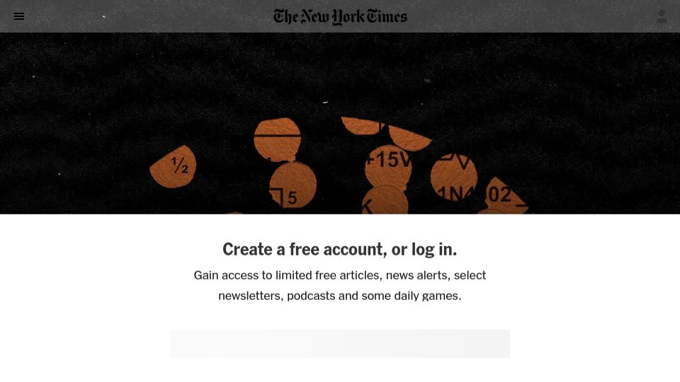 Screenshot of nytimes.com: Finding Things the Government Might Know About You