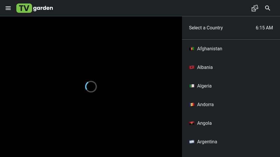 Screenshot of tv.garden: TV Garden