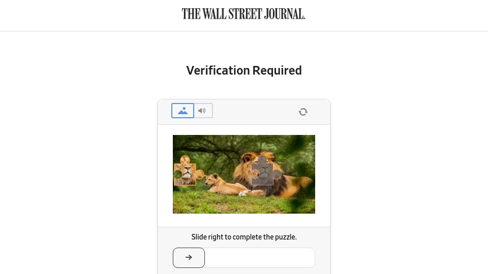 Screenshot of wsj.com: Amazon Rules Out Displaying Tariff Impact After White House Attack