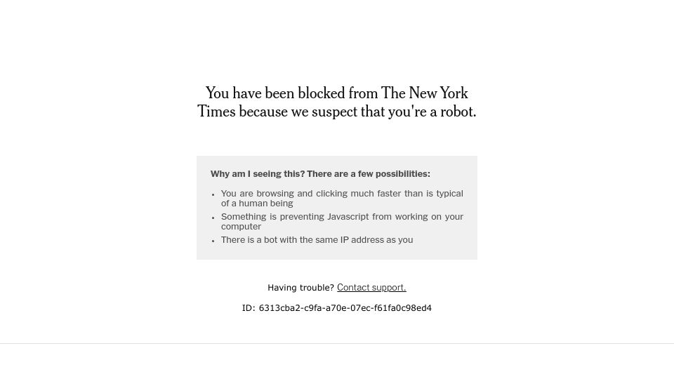 Screenshot of nytimes.com: The missteps that led to a fatal plane crash at Reagan National Airport
