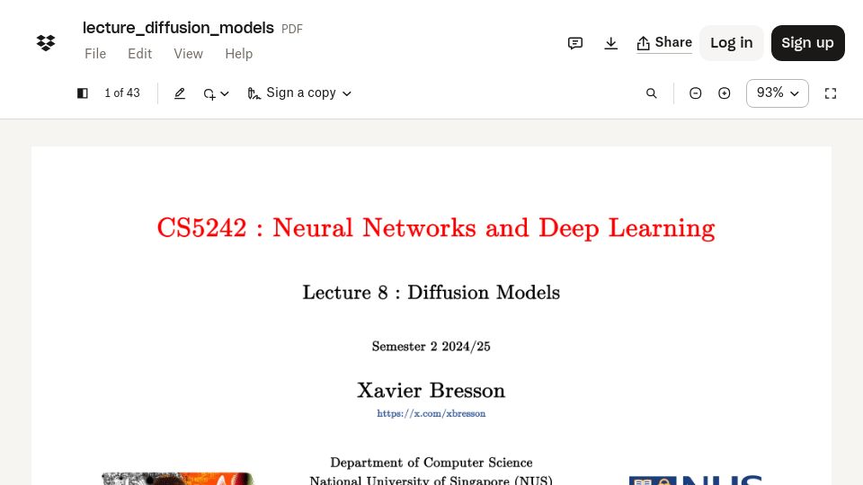 Screenshot of dropbox.com: Lecture_diffusion_models.pdf