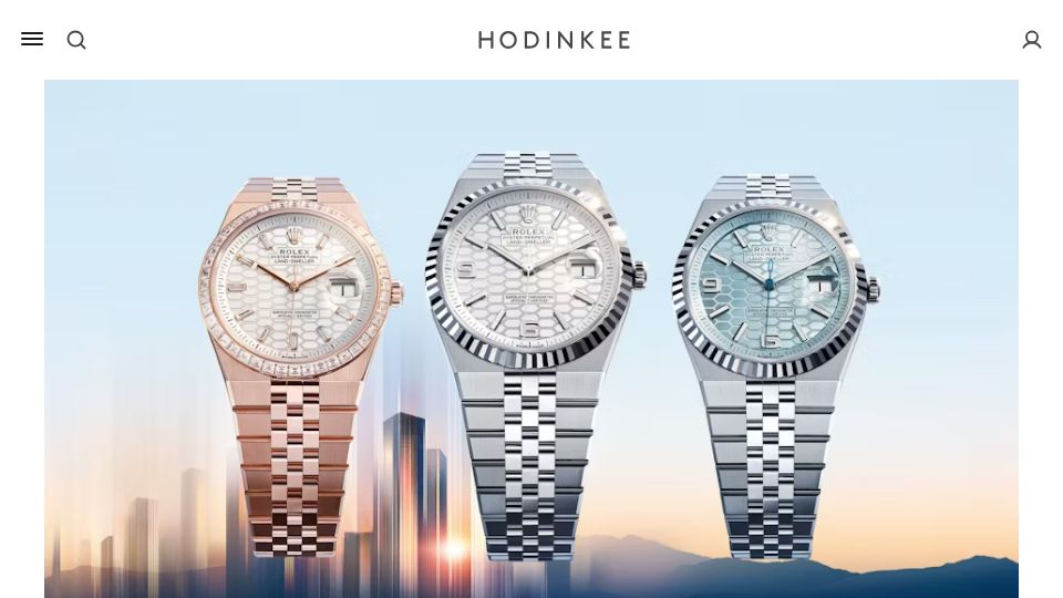 Screenshot of hodinkee.com: Rolex Caliber 7135: new indirect impulse escapement and high frequency movement