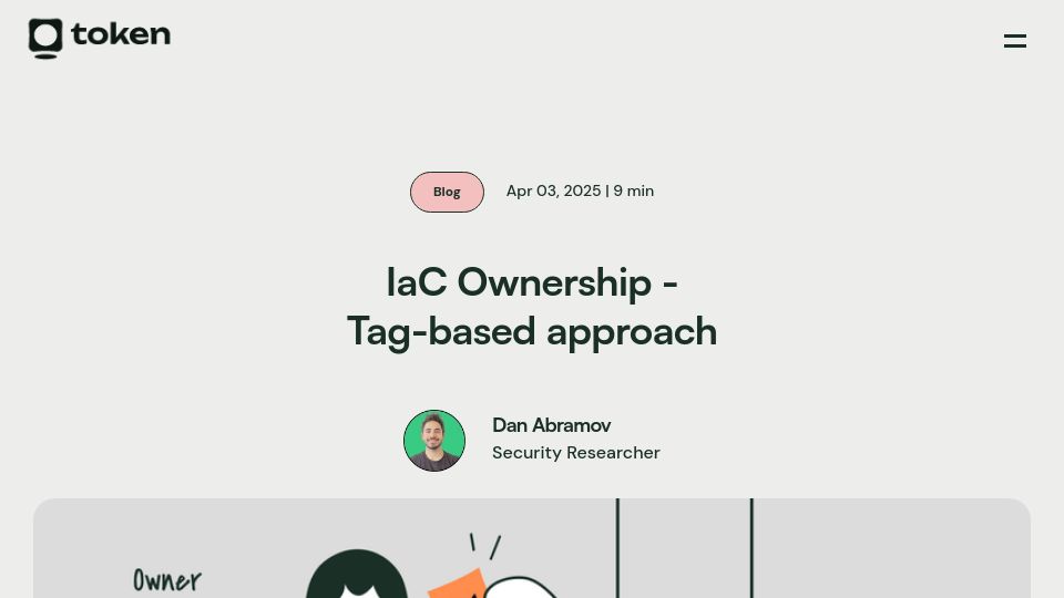 Screenshot of token.security: Determining IaC ownership – a tag-based approach