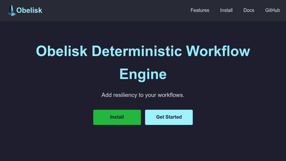 Screenshot of obeli.sk: Show HN: Obelisk – a WASM-based deterministic workflow engine