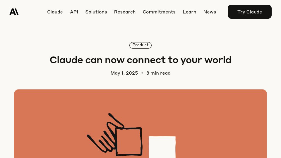 Screenshot of anthropic.com: Claude Integrations