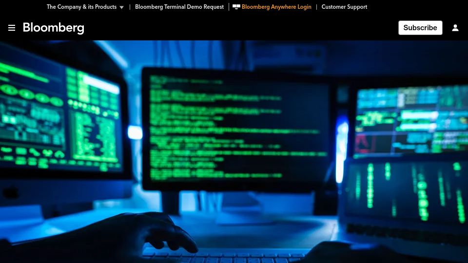 Screenshot of bloomberg.com: The Microsoft unit working to thwart hackers