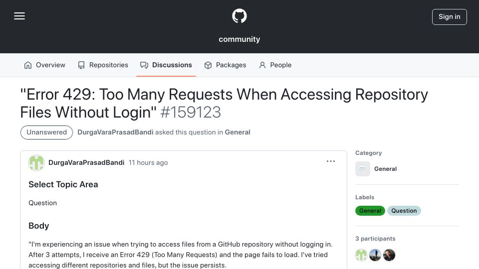 Screenshot of github.com: You can no longer browse open source code on GitHub without logging in first
