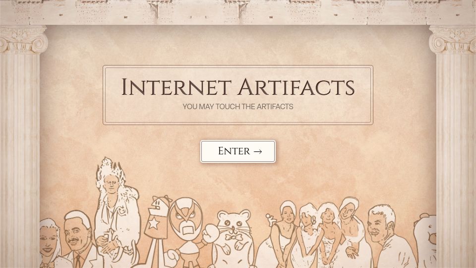 Screenshot of neal.fun: Internet Artifacts