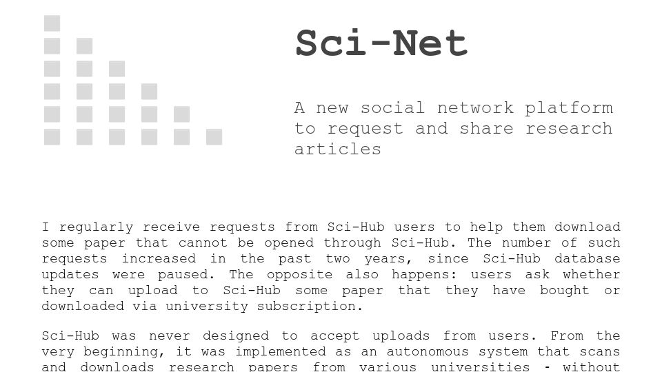 Screenshot of sci-hub.se: Sci-Net