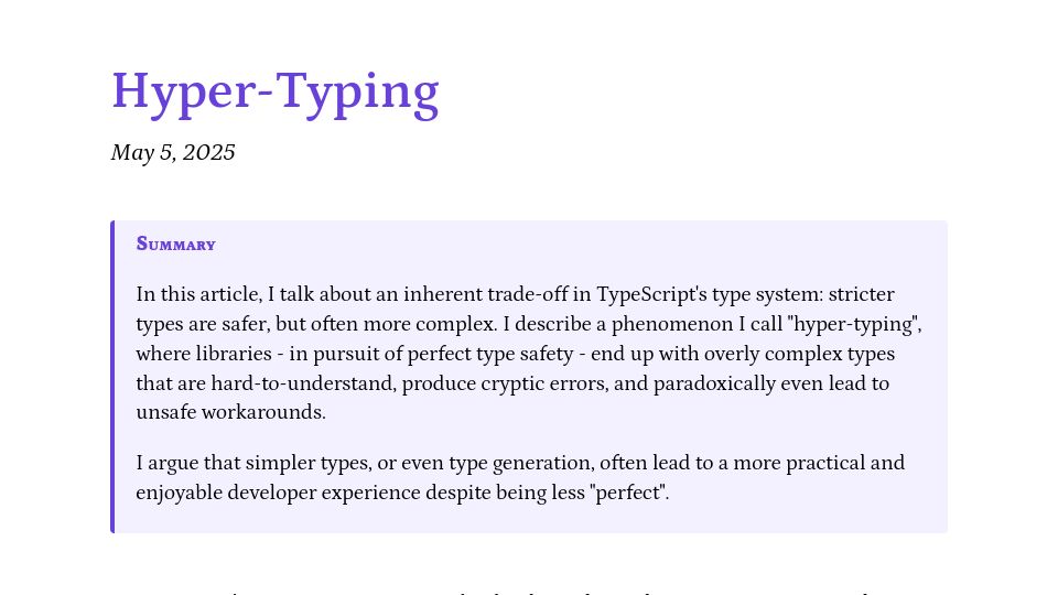 Screenshot of pscanf.com: Hyper Typing