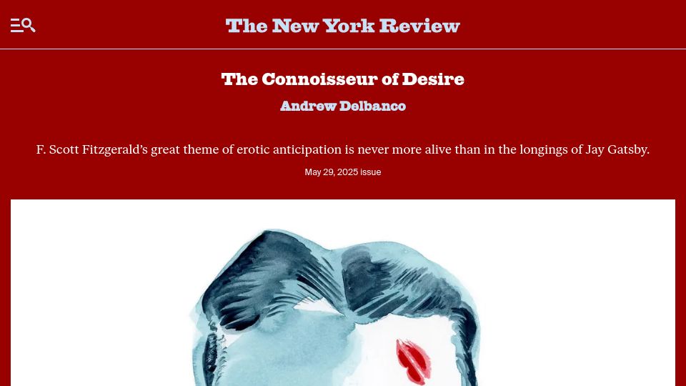 Screenshot of nybooks.com: The Connoisseur of Desire