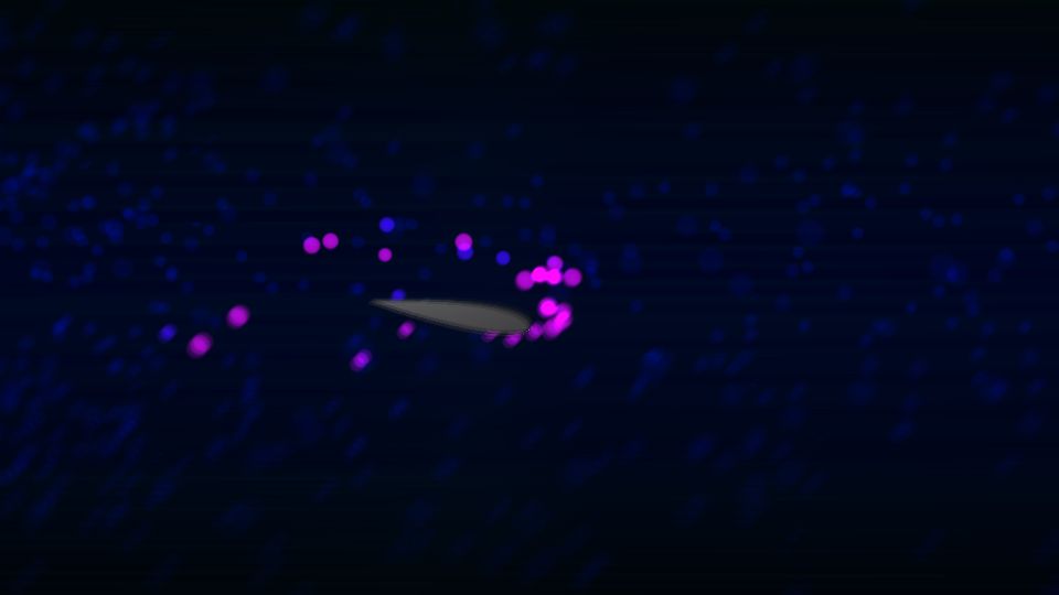 Screenshot of foil.olelohonua.com: Show HN:  Olelo Foil - NACA Airfoil Sim