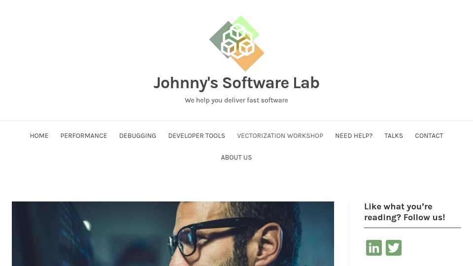 Screenshot of johnnysswlab.com: Link Time Optimizations: New Way to Do Compiler Optimizations