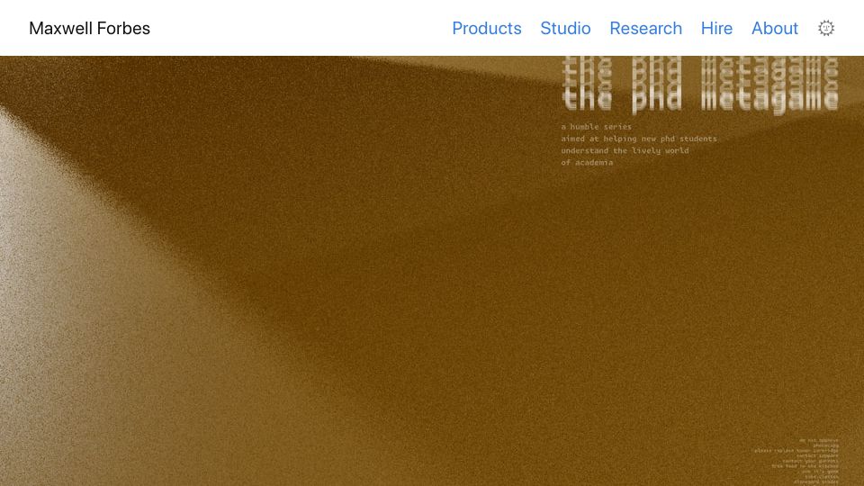 Screenshot of maxwellforbes.com: Getting a paper accepted