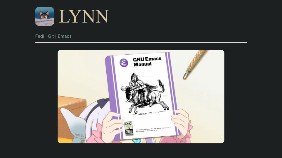 Screenshot of lynn.sh: Emacs dired-mode as a file manager