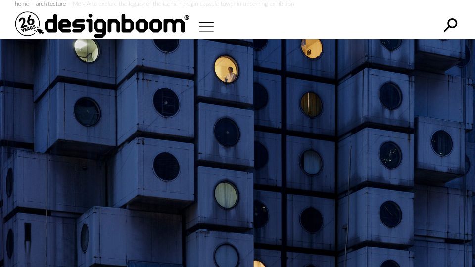 Screenshot of designboom.com: The legacy of the iconic Nakagin capsule tower