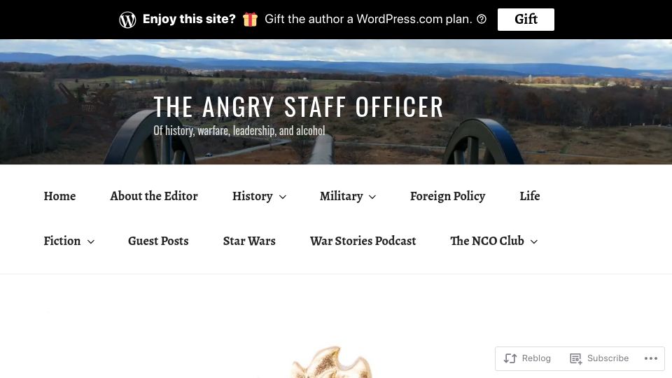 Screenshot of angrystaffofficer.com: Failure Mechanisms in Democratic Regimes – An Army's Role
