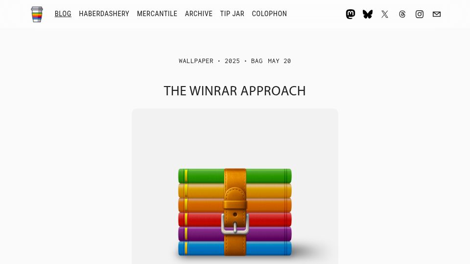 Screenshot of basicappleguy.com: The WinRAR Approach