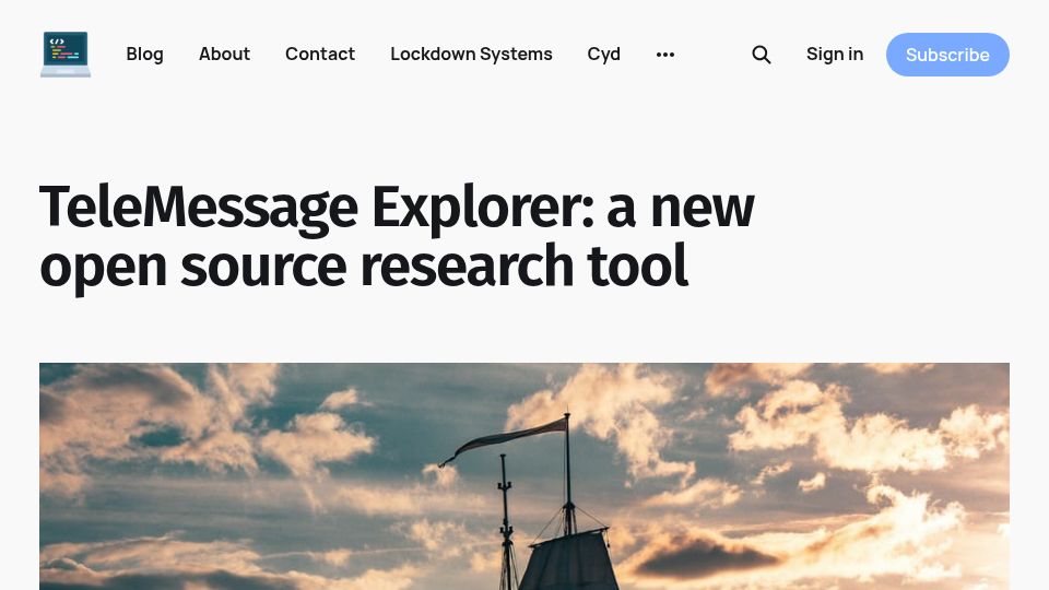 Screenshot of micahflee.com: TeleMessage Explorer: a new open source research tool