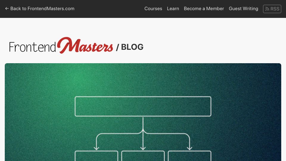 Screenshot of frontendmasters.com: Why can't HTML alone do includes?