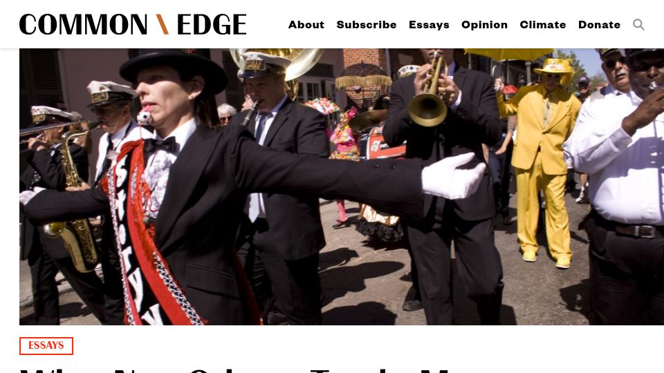 Screenshot of commonedge.org: What New Orleans Taught Me