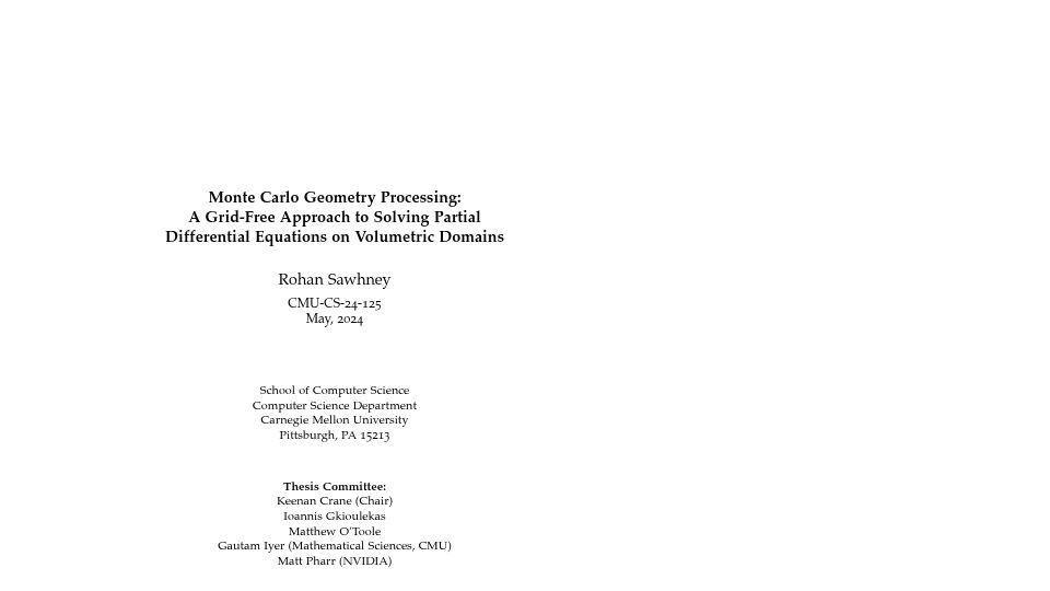 Screenshot of rohansawhney.io: Grid-Free Approach to Partial Differential Equations on Volumetric Domains [pdf]