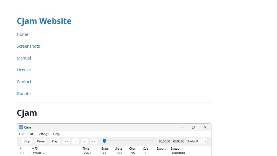 Screenshot of cjmapp.net: Show HN: MP3 File Editor for Bulk Processing