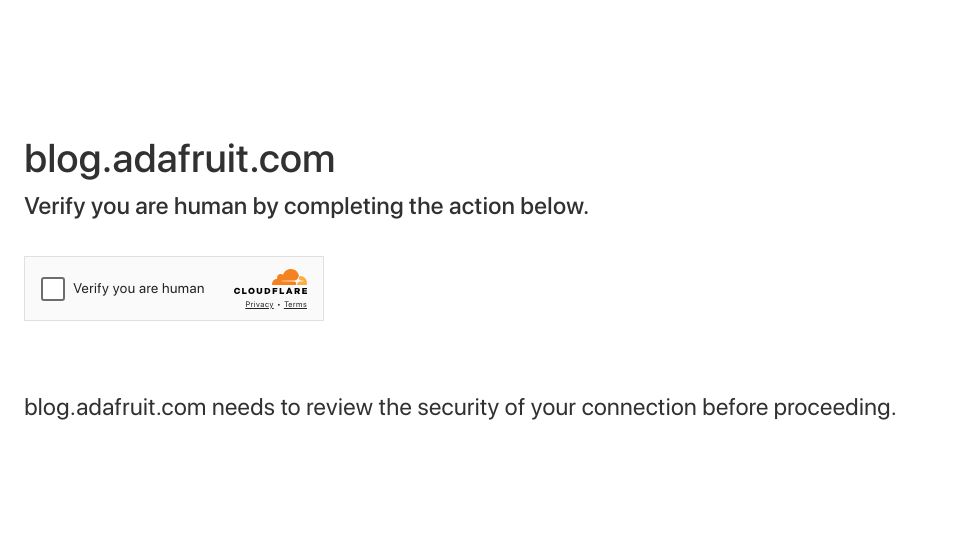 Screenshot of blog.adafruit.com: High tariffs become 'real' with our first $36K bill