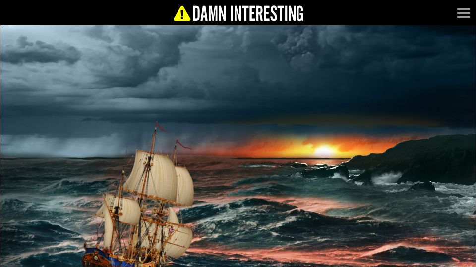 Screenshot of damninteresting.com: Dead Reckoning