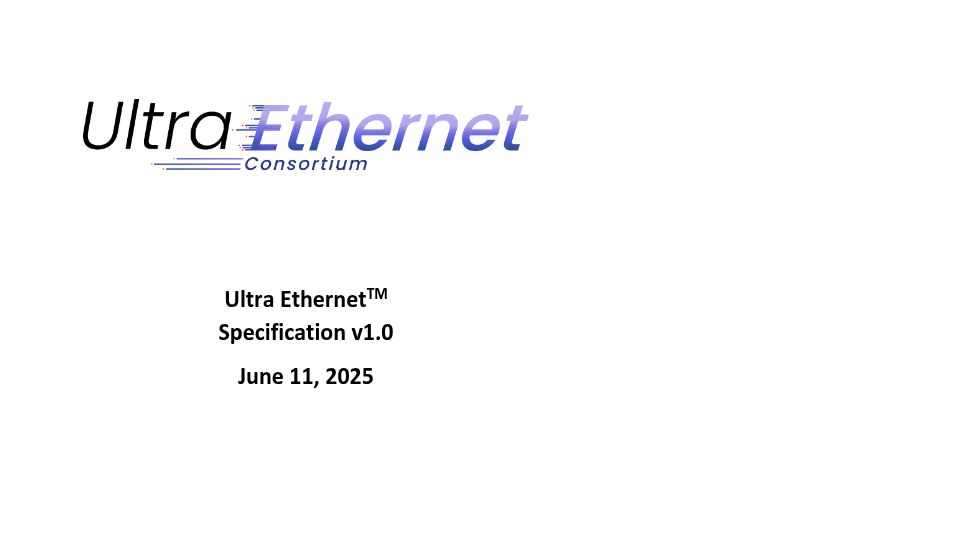Screenshot of ultraethernet.org: Ultra Ethernet Specification v1.0 [pdf]