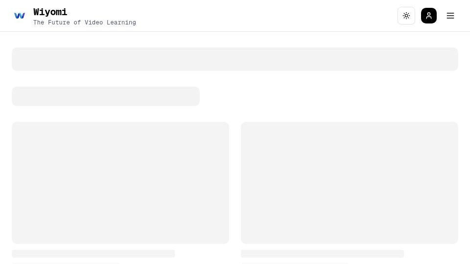 Screenshot of wiyomi.com: Show HN: I'm a student built an AI to chat with YouTube videos