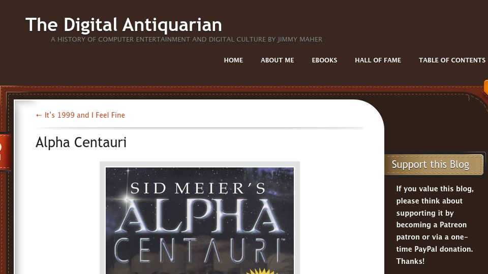 Screenshot of filfre.net: Alpha Centauri