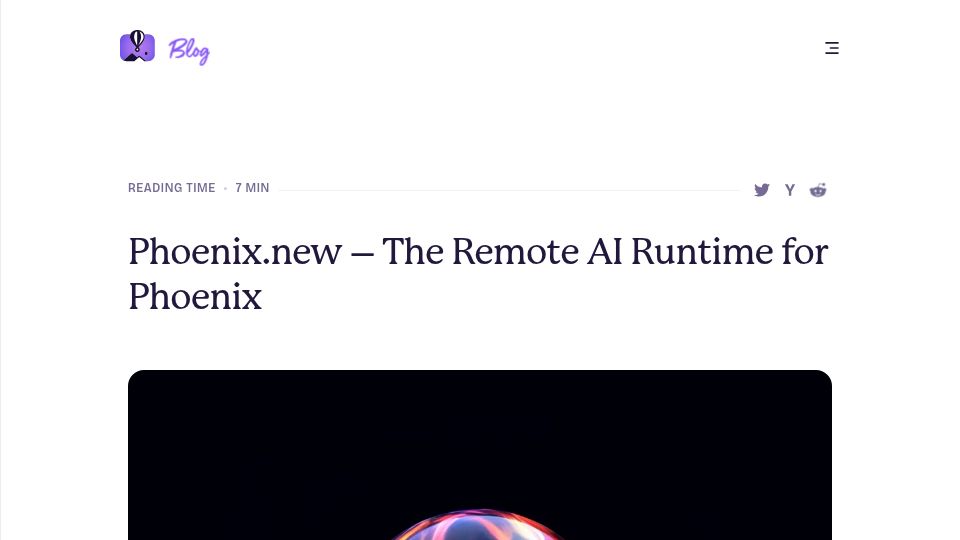 Screenshot of fly.io: Phoenix.new – Remote AI Runtime for Phoenix
